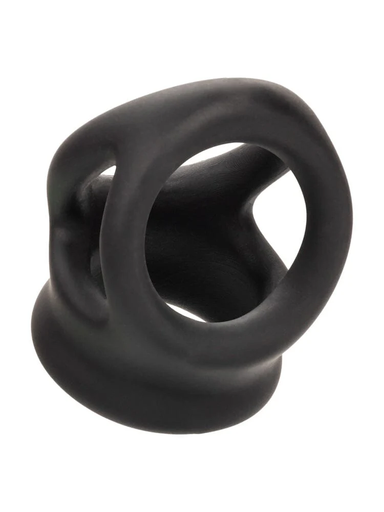 Alpha Liquid Silicone Dual Cage Cock Ring