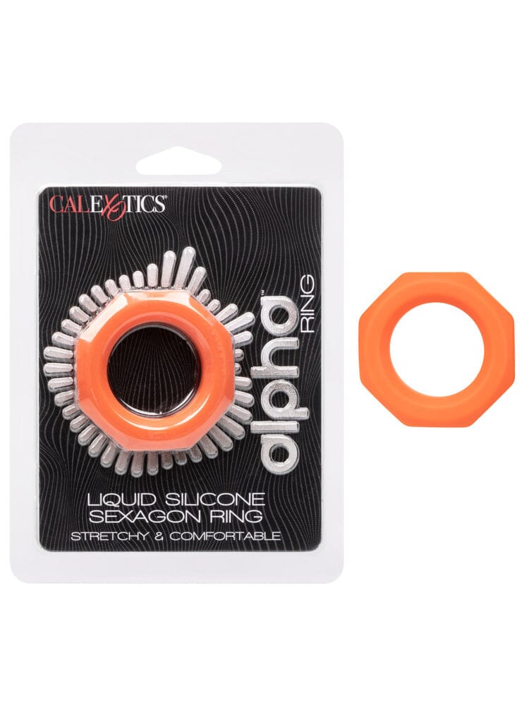 Alpha Liquid Silicone Sexagon Erection Ring - Image 3