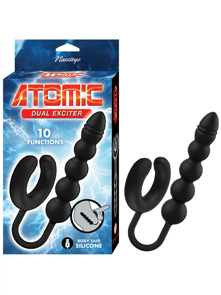Atomic Dual Exciter Cock Ring & Anal Probe - Image 3