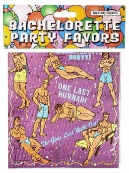 Bachelorette Party Favors Paper Napkins