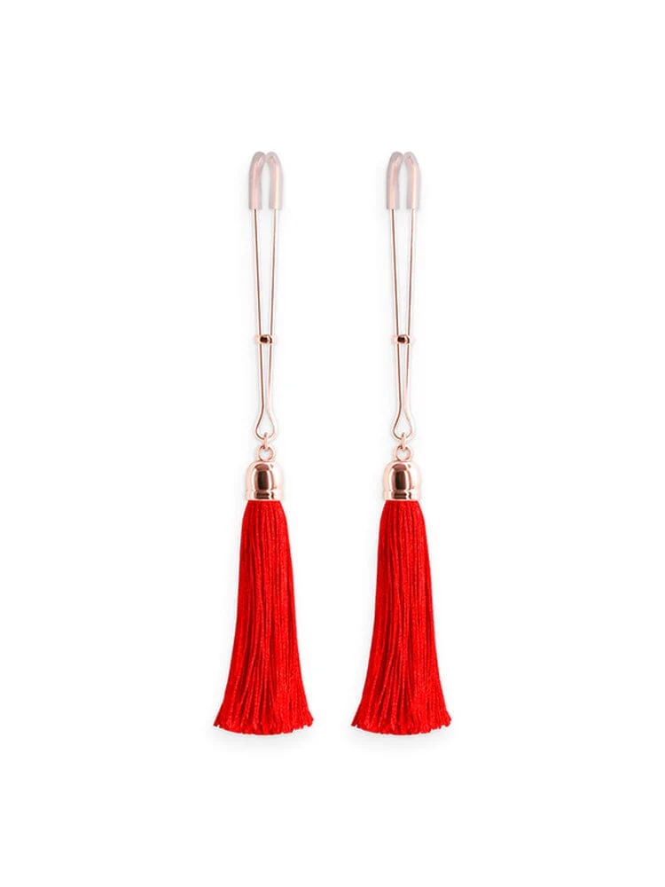 Bound Adjustable Cinch Tassel Nipple Clamps - Image 3