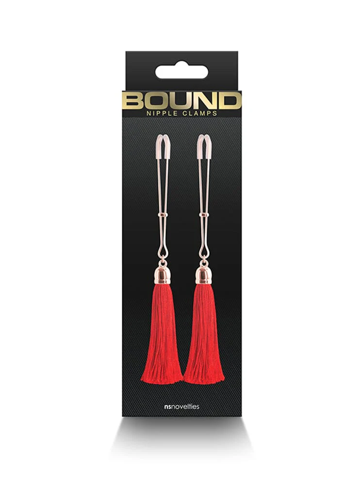 Bound Adjustable Cinch Tassel Nipple Clamps - Image 4