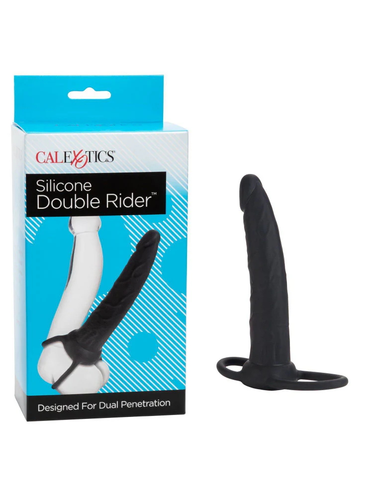 Silicone Double Rider Dildo Cock Ring - Image 2