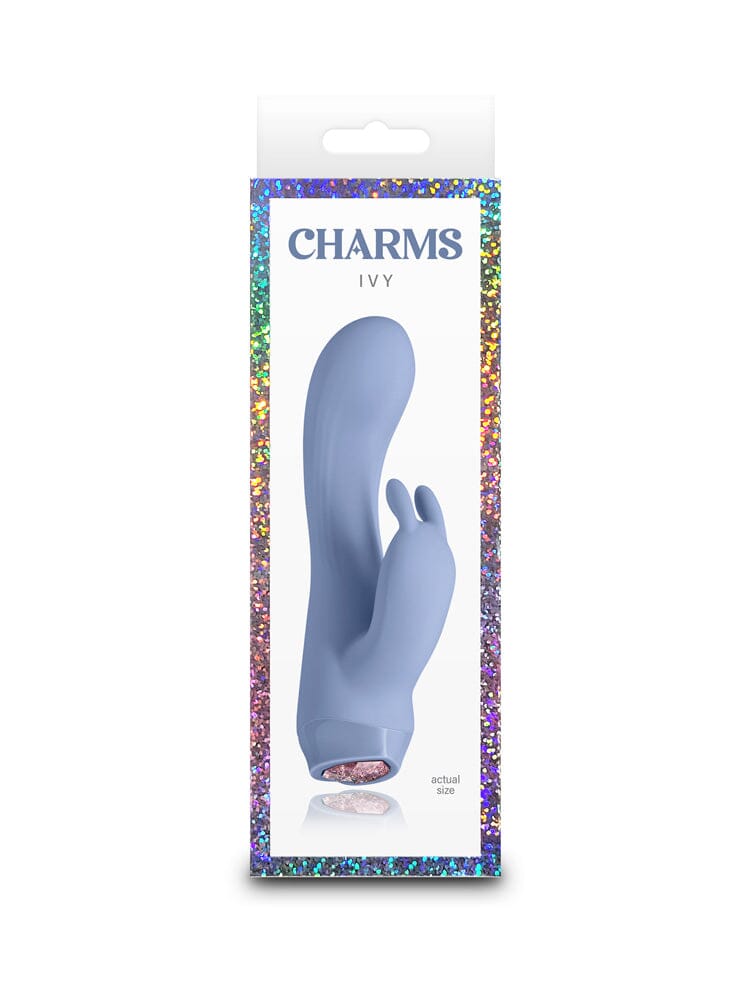 Charms Ivy Glitter LED Heart Silicone G-Spot Rabbit Vibrator - Image 2