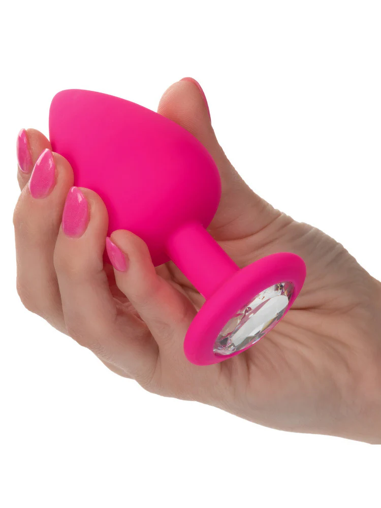 Cheeky Gems Silicone Jeweled Butt Plug Kit