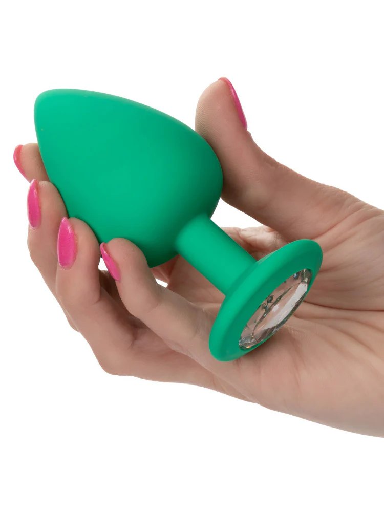 Cheeky Gems Silicone Jeweled Butt Plug Kit - Image 4