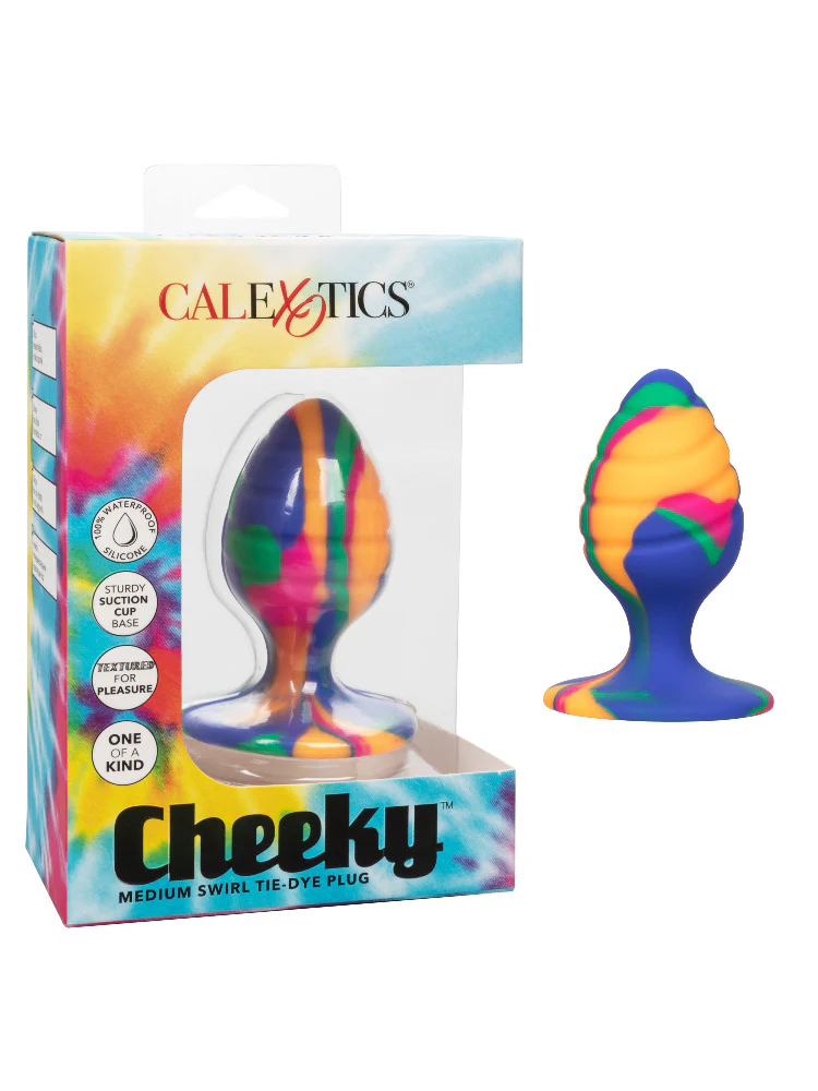 Cheeky Swirl Tie-Dye Anal Plug - Image 2