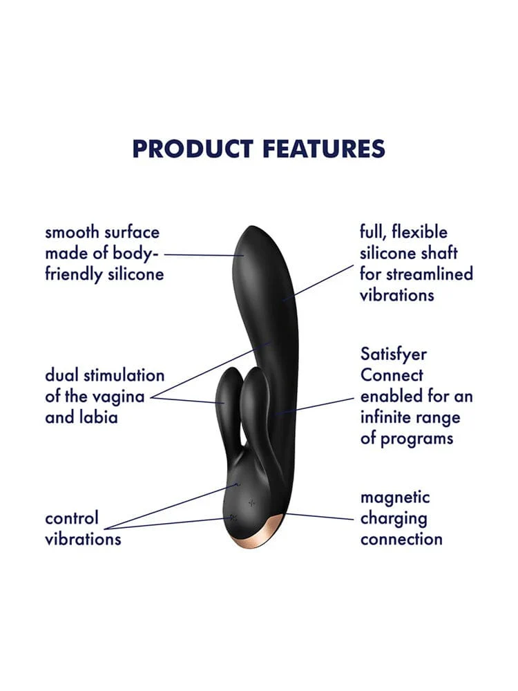 Double Flex Connect App Rabbit Vibrator - Image 3