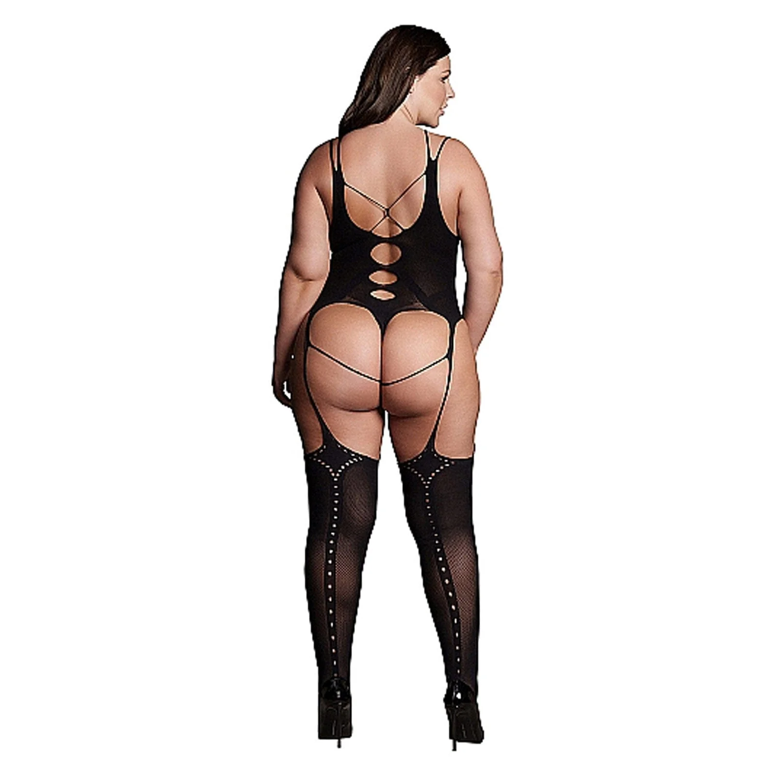 Elara VII Open Cup Bodystocking - Image 8