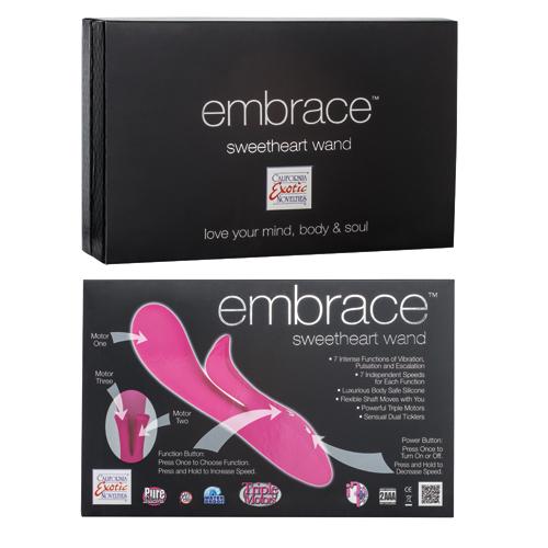 Embrace Sweetheart Wand Rabbit Vibrator - Image 2