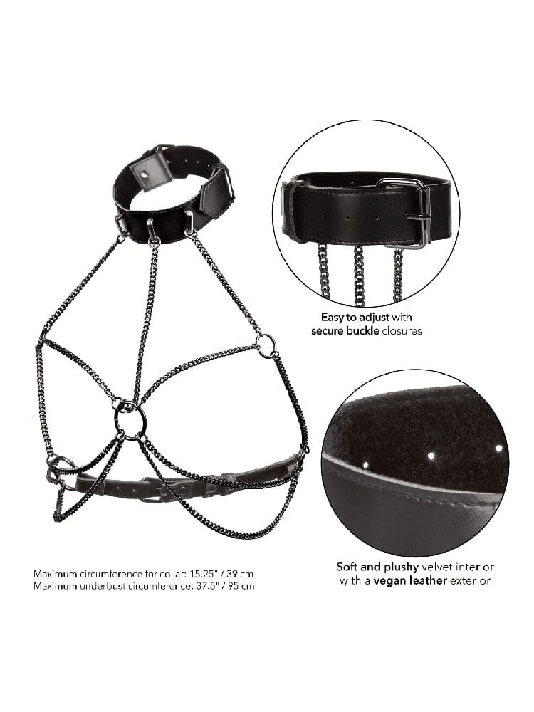 Euphoria Bondage Multi Chain Collar Harness - Image 3
