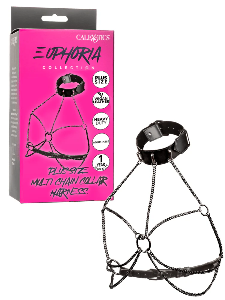 Euphoria Bondage Multi Chain Collar Harness - Image 5