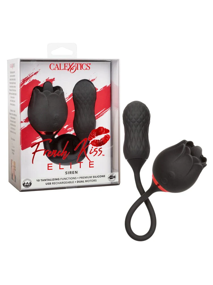 French Kiss Elite Siren Textured Dual Stimulation Vibrator - Image 2