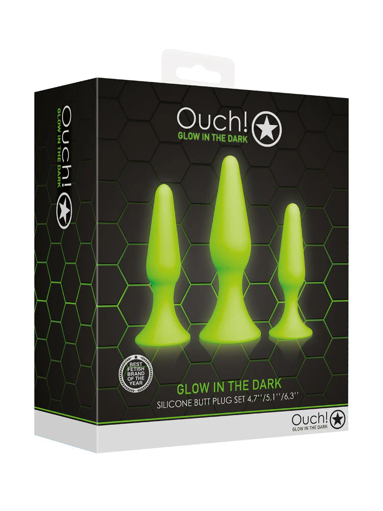 OUCH! Glow In The Dark Butt Plug Set - Image 2