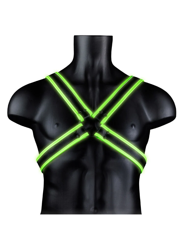 OUCH! Glow In The Dark Cross Body Harness