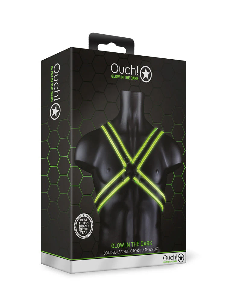 OUCH! Glow In The Dark Cross Body Harness - Image 4