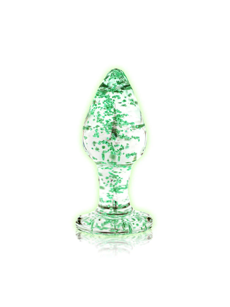 OUCH! Glow In The Dark Glass Butt Plug - Image 5