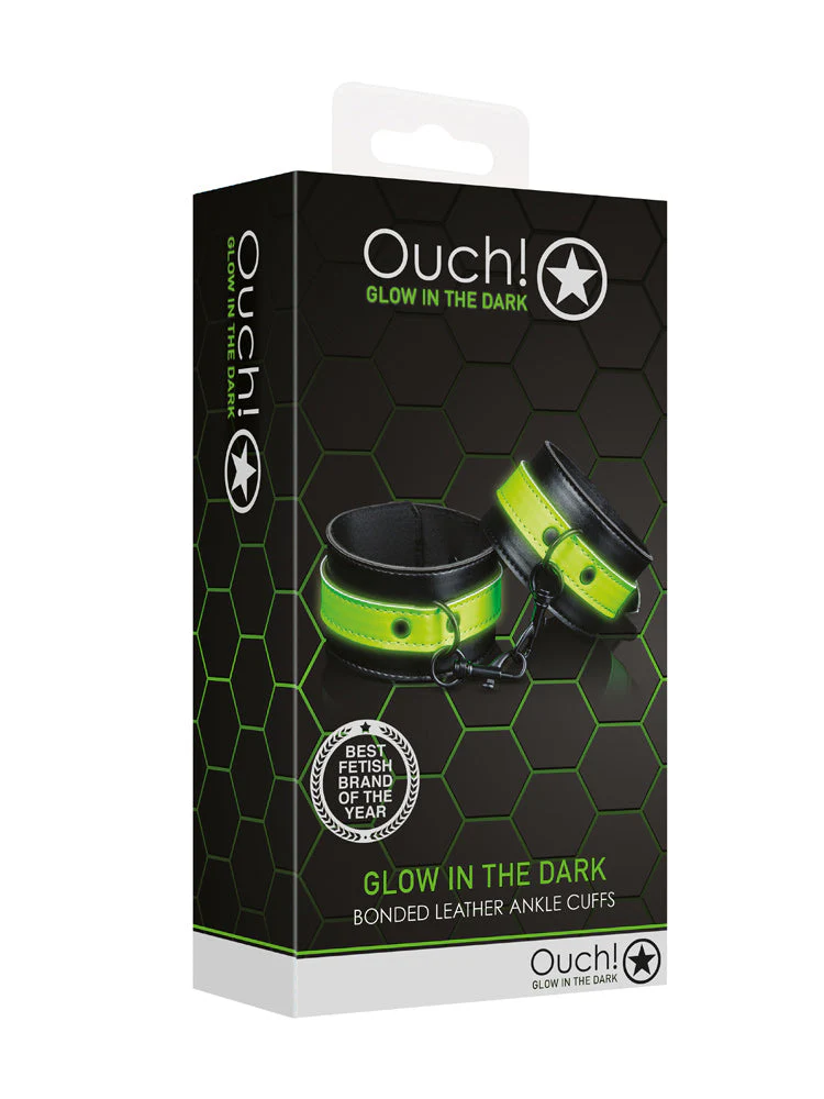 OUCH! Glow In The Dark Handcuffs - Image 2