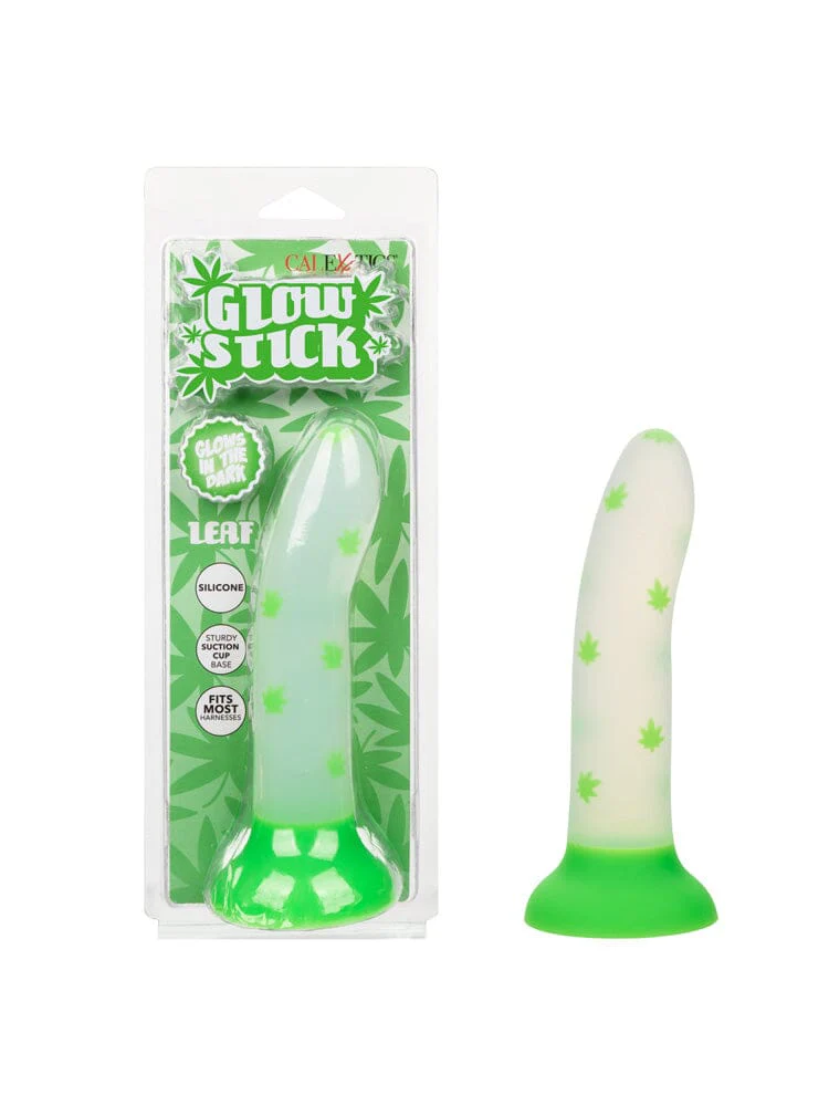 Glow Stick Silicone Glow-In-The-Dark G-spot Leaf Dong - Image 2