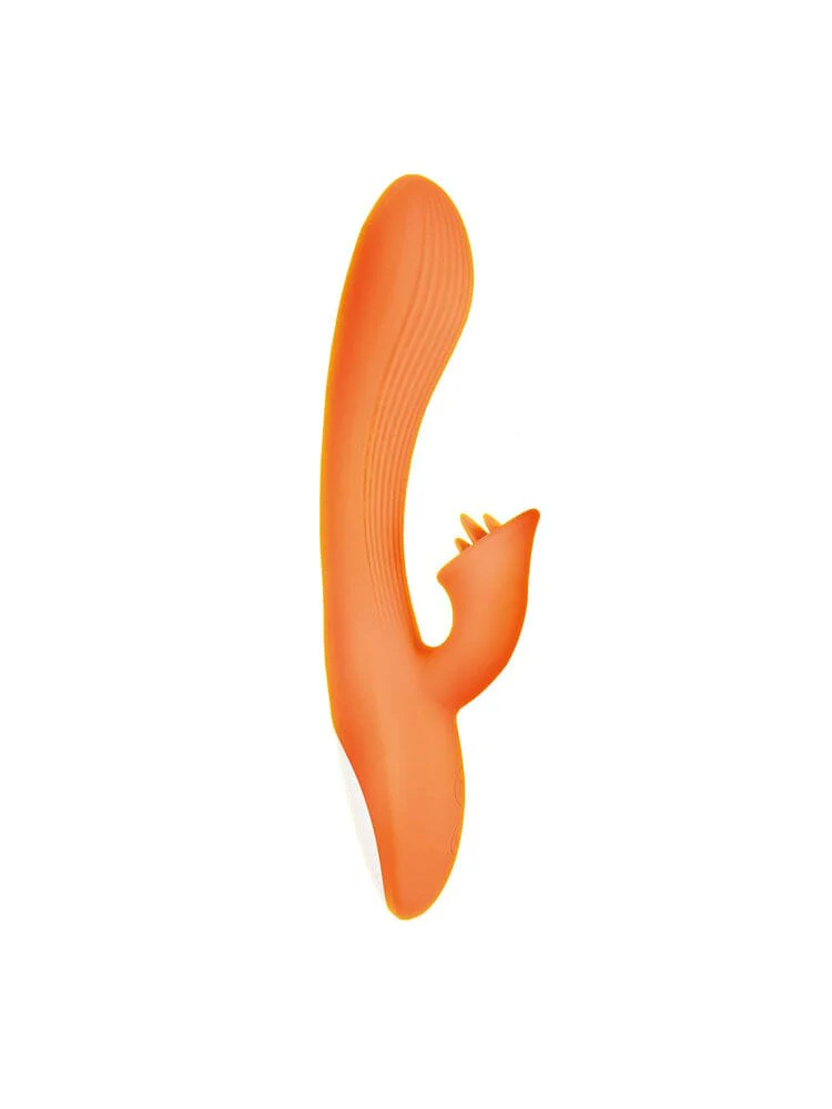 Goddess Lavish Orange Silicone G-Spot Rabbit Vibrator