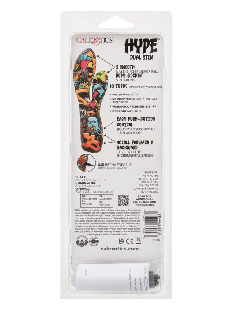 Hype Dual Stim Silicone Waterproof Rabbit Vibrator - Image 3