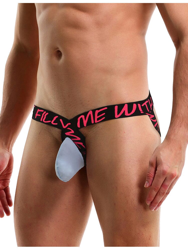 Ice Silk Sexy Men's Thong - Grey M/L