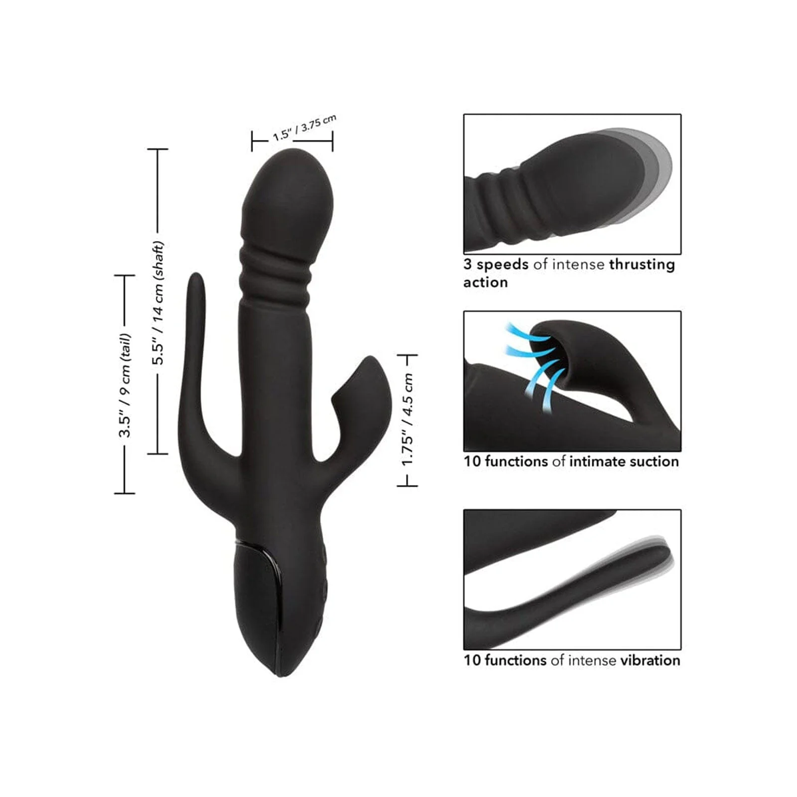 III Triple Euphoria Rechargeable Vibrator - Image 2