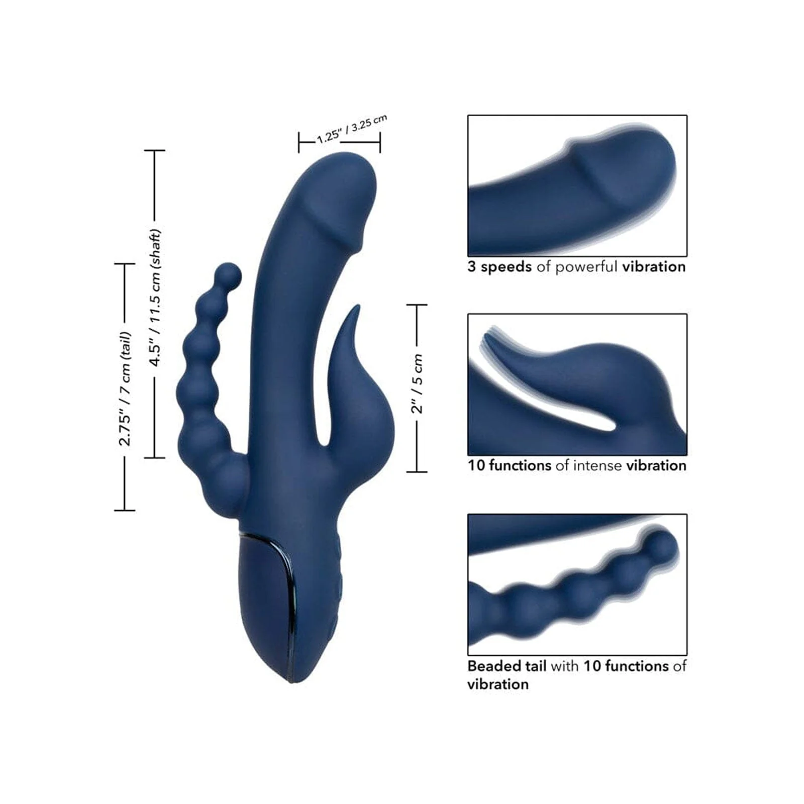 III Triple Orgasm Rechargeable Vibrator - Image 2