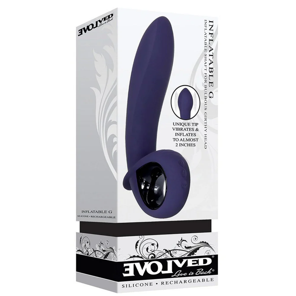 Inflatable G Silicone Rechargeable Vibrator - Image 3