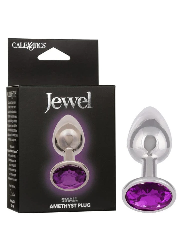 Jewel Amethyst Gem Metallic Butt Plug - Image 3