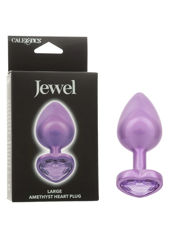 Jewel Large Amethyst Heart Plug - Image 2
