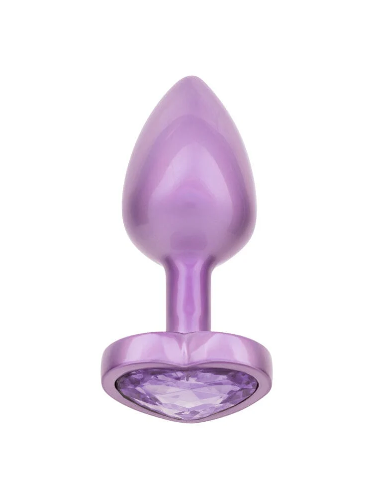 Jewel Small Amethyst Heart Plug