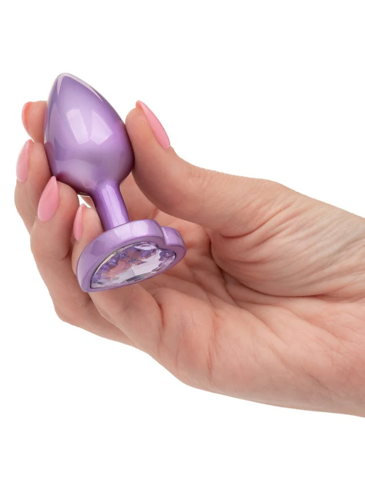 Jewel Small Amethyst Heart Plug - Image 3