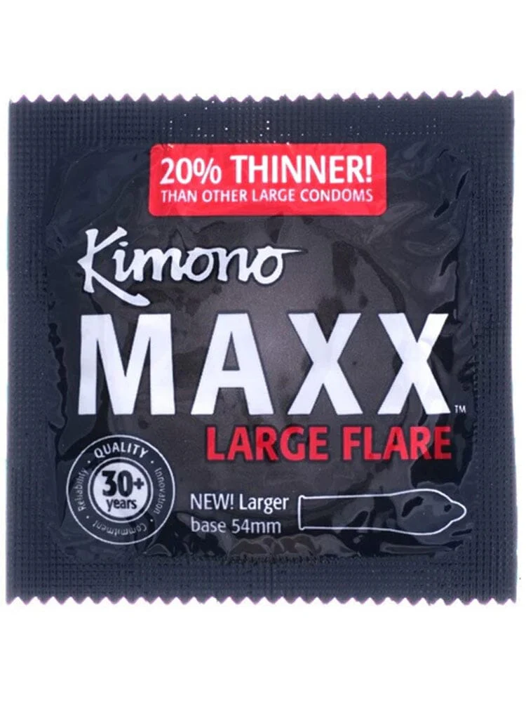 Kimono Thin Maxx Large Flare Latex Condoms - Image 3