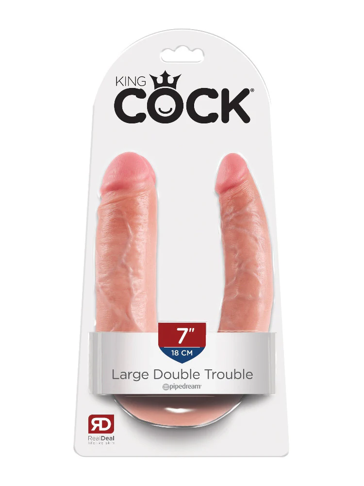King Cock Double Trouble Double Dildo - Image 2