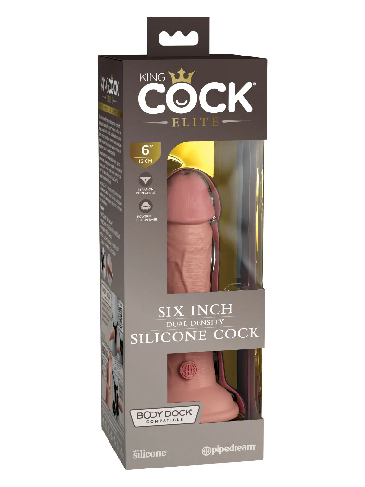 King Cock Elite Silicone Dual Density Dildo - Image 2