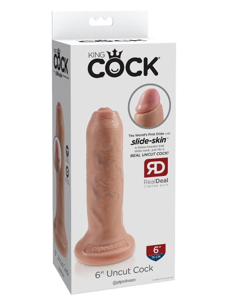 King Cock Uncut Realistic Dildo - Image 2