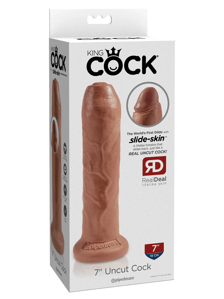 King Cock Uncut Realistic Dildo - Image 6