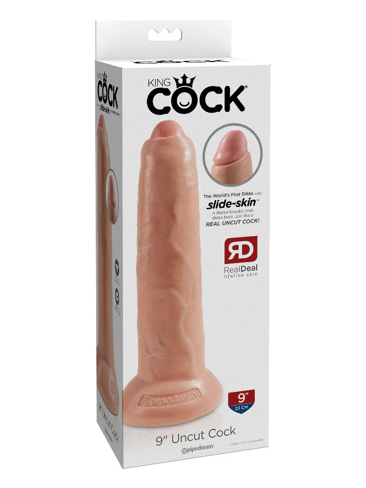 King Cock Uncut Realistic Dildo - Image 8