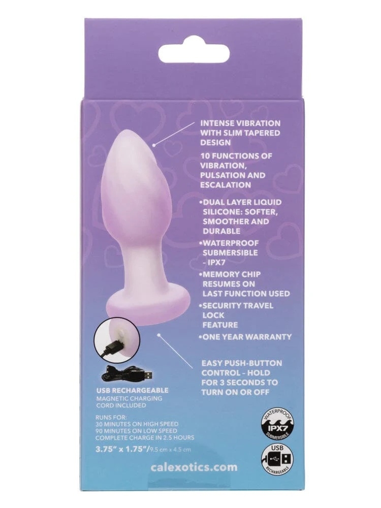 Lavender Haze Ridge Silicone Rechargeable Anal Probe - Image 3