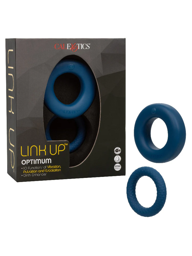 Link Up Optimum Vibrating Cock Ring Set - Image 3