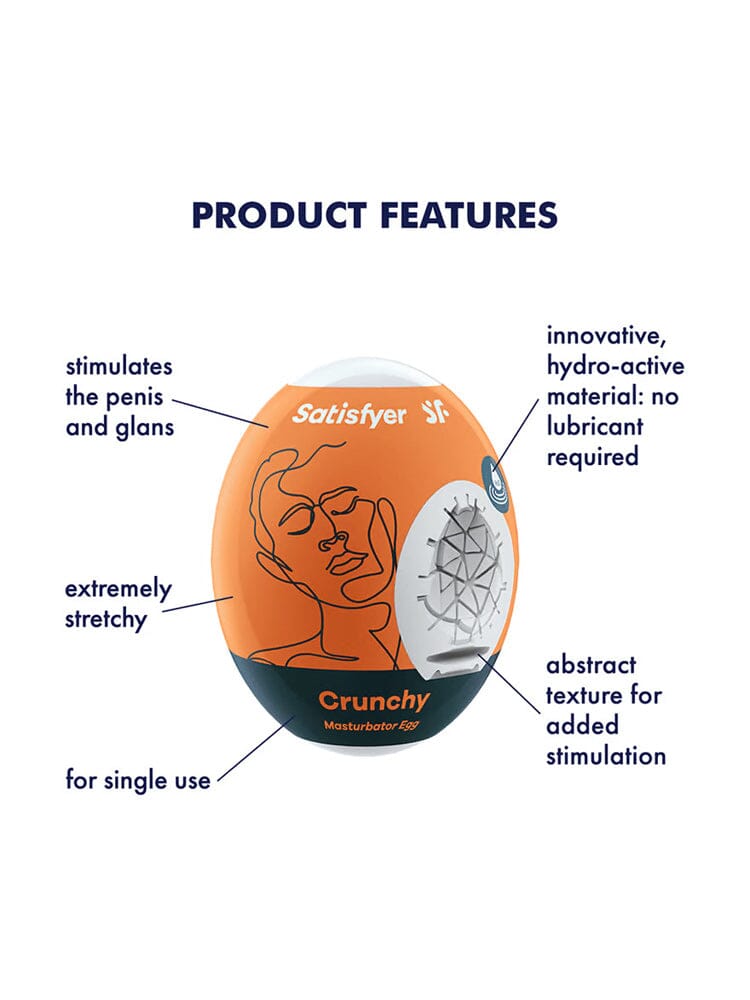 Satisfyer Crunchy Masturbator Egg - Image 3