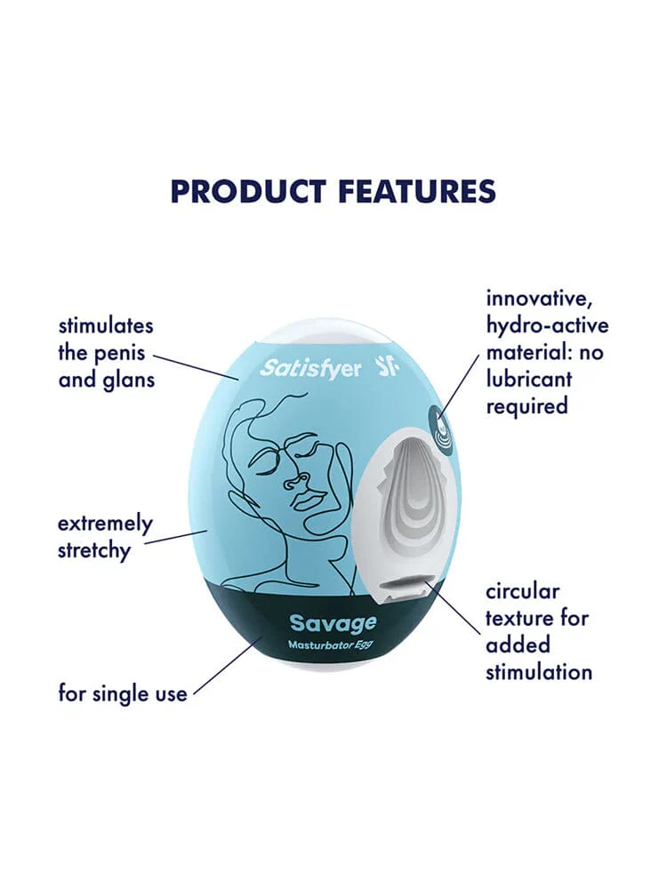 Satisfyer Savage Masturbator Egg - Image 3