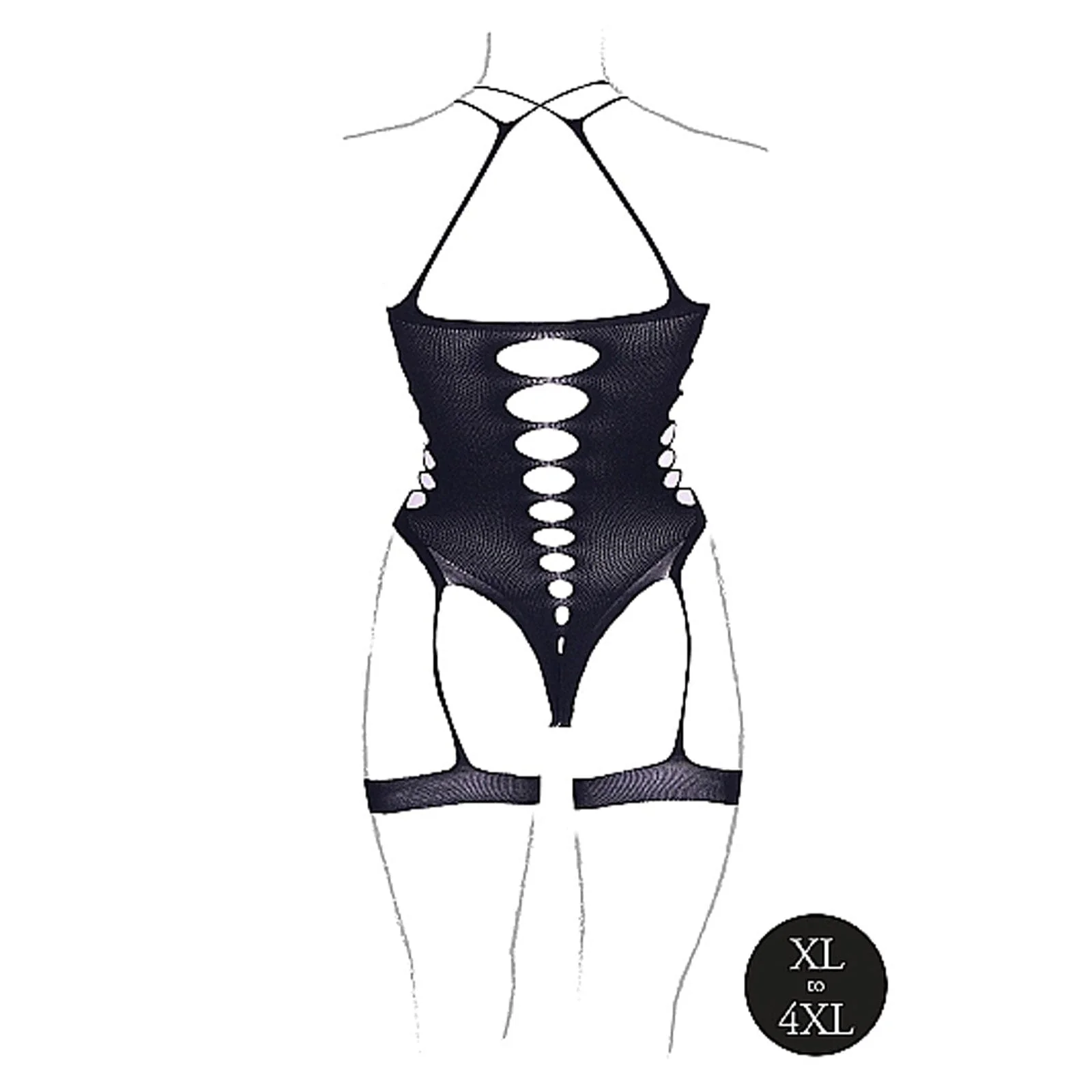 Metis XVI Body Suit & Attached Garters - Image 11