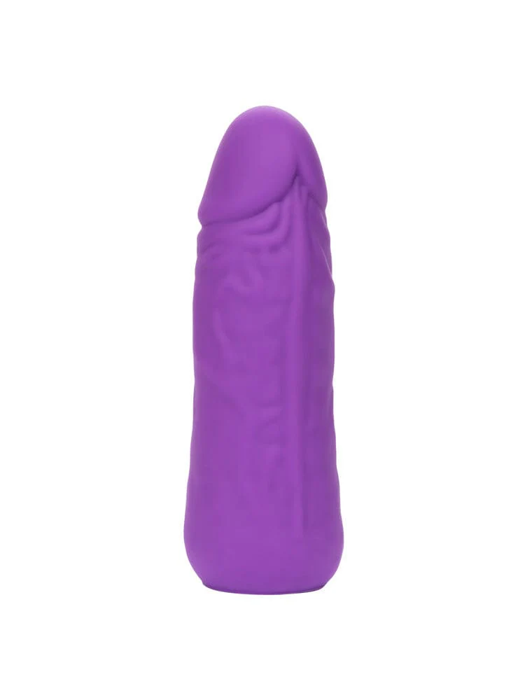 Mini Vibrating Stud Purple Silicone Life-Like Vibrator