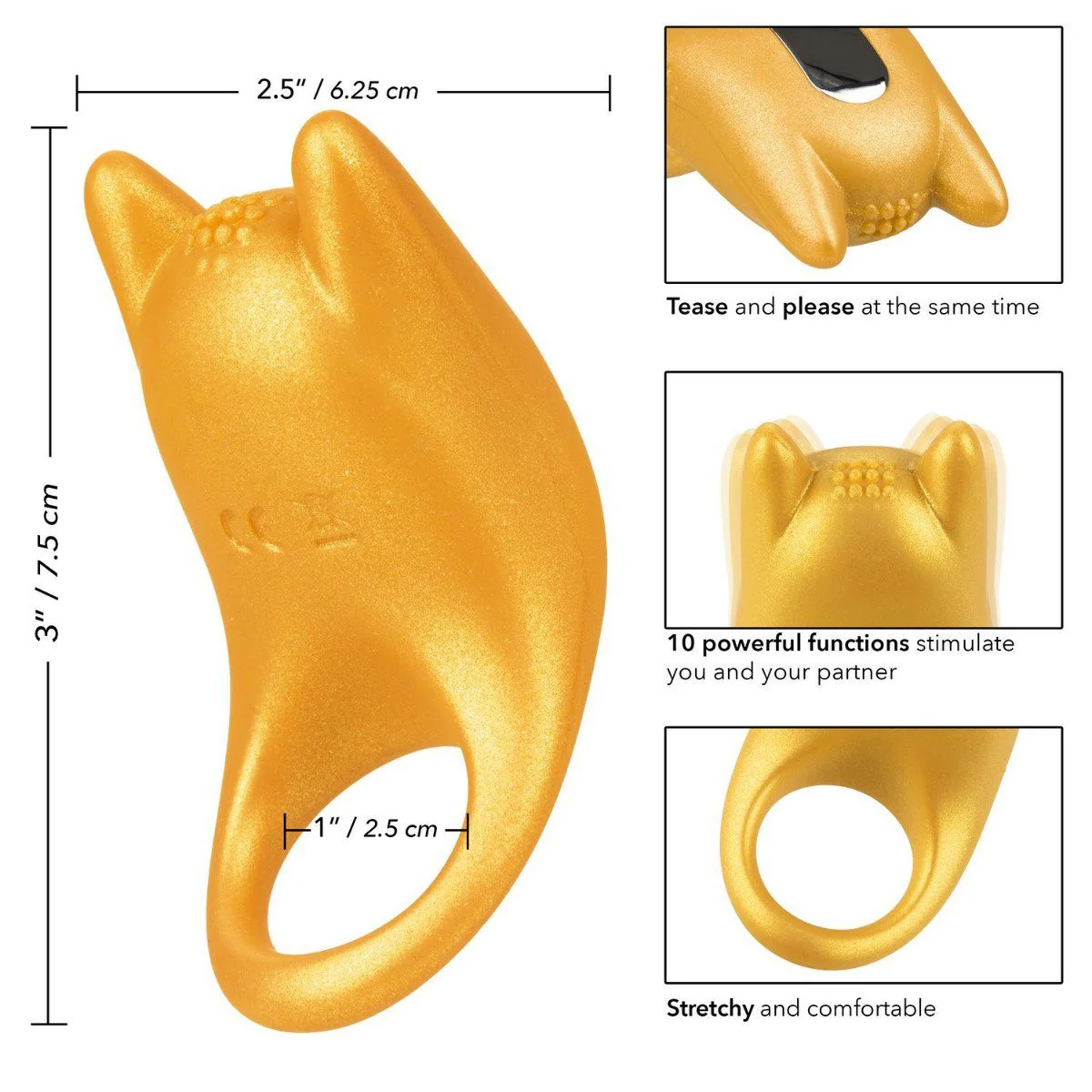 Naughty Bits Horny AF Vibrating Cock Ring - Image 2