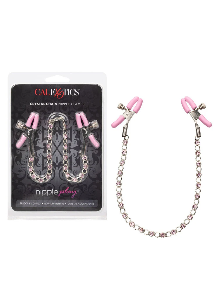 Nipple Play Crystal Chain Nipple Clamps - Image 3