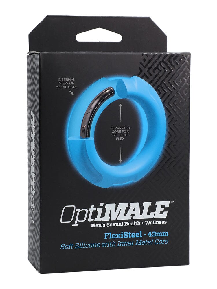 OptiMALE FlexiSteel Silicone Cock Ring - Image 12