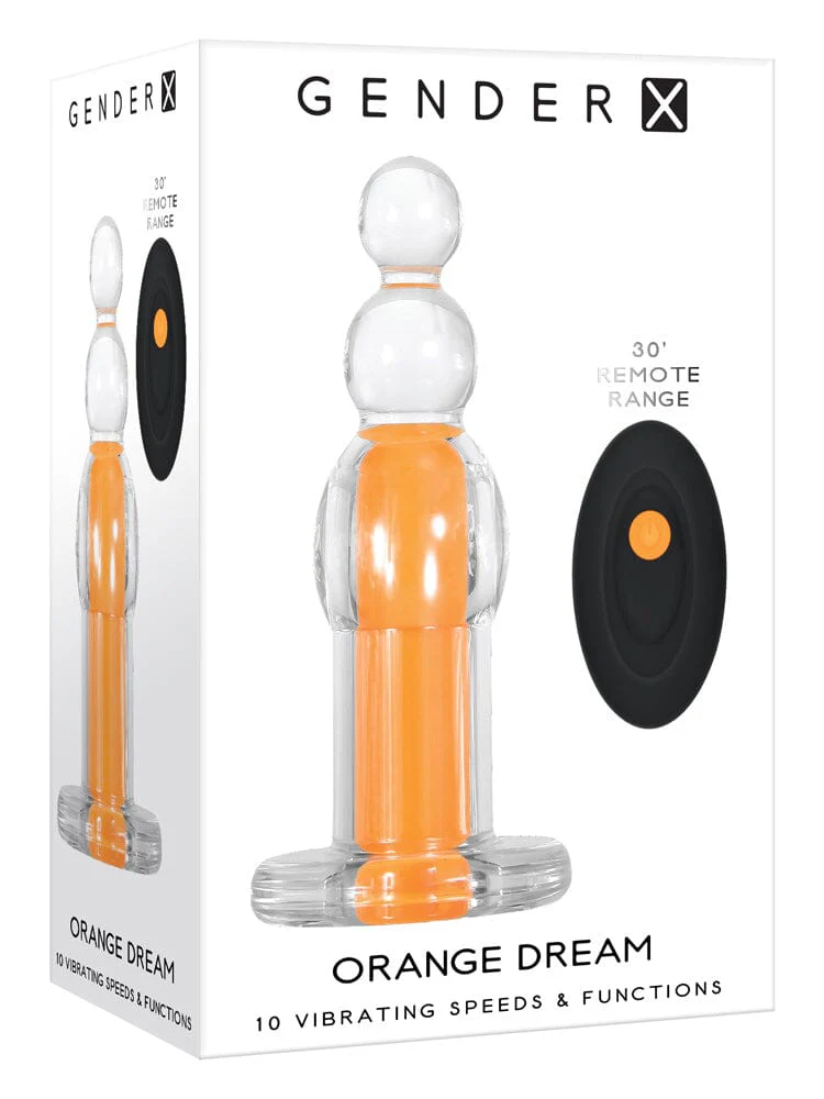 Orange Dream Vibrating Remote Butt Plug - Image 3