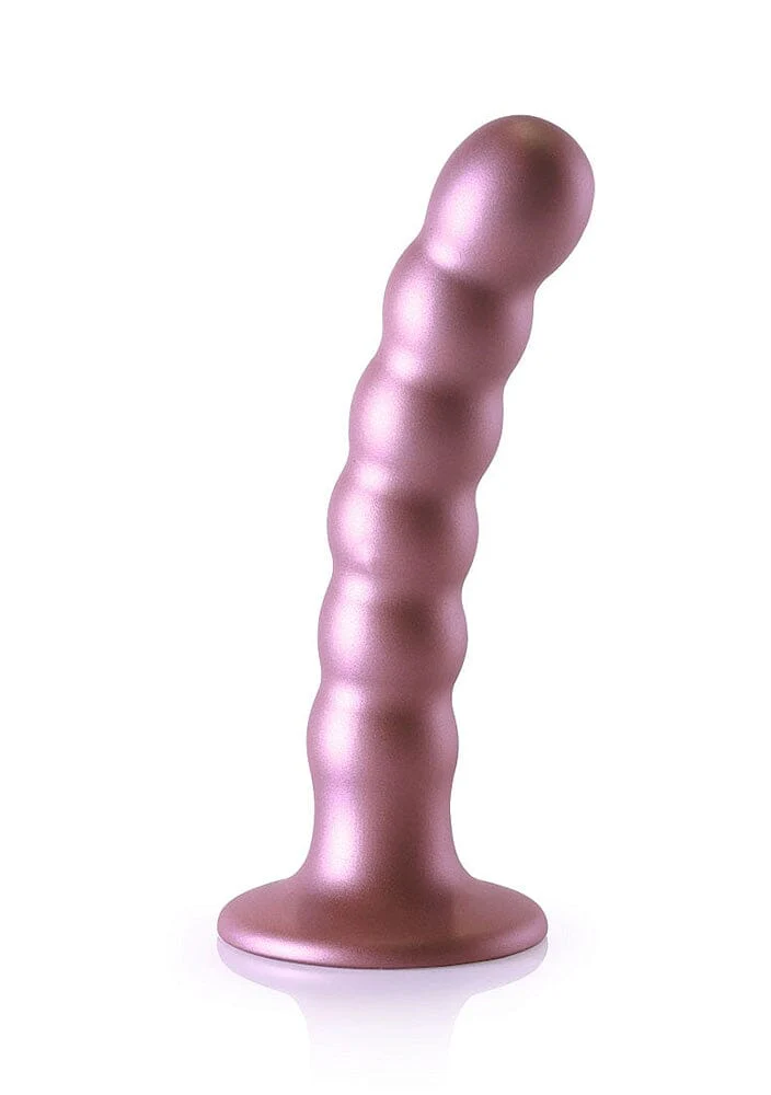 OUCH! Beaded Silicone Waterproof G-Spot Dildo